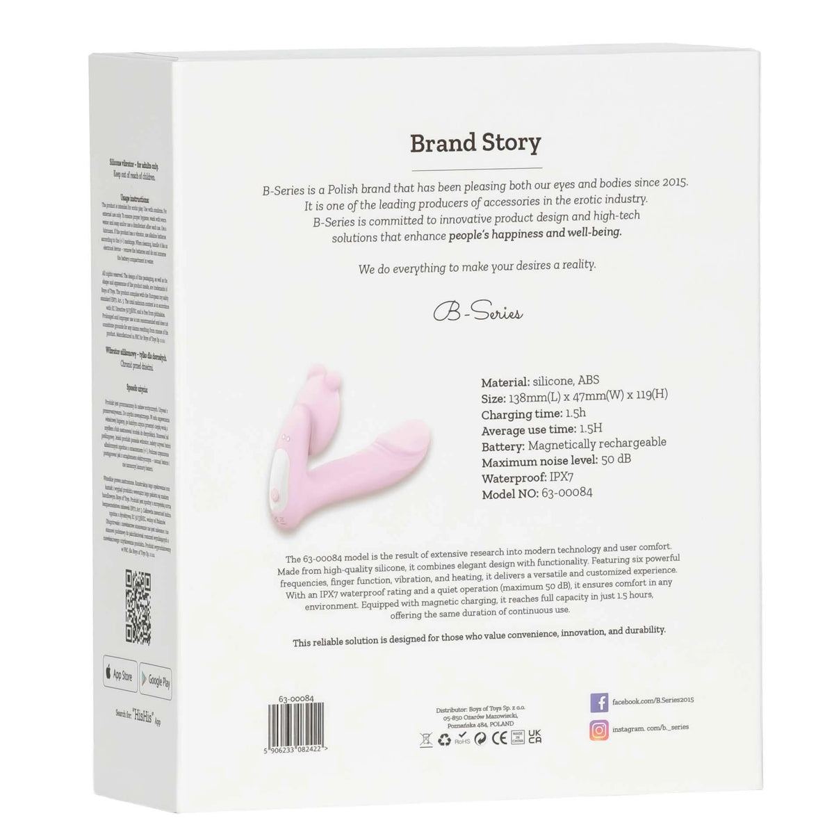 Stimulateur clitoridien 6 fonctions – contrôlé par appli, rechargeable, rose | Favorites