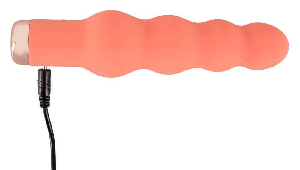 Mini vibratore 10 funzioni – ricaricabile, arancione | Peachy