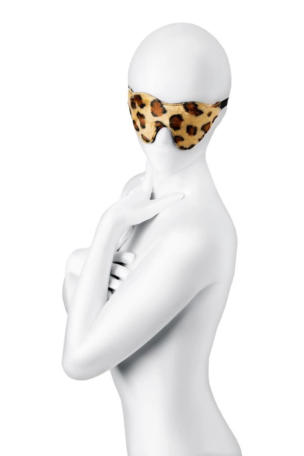 Masque Anonymo, cuir PU, imprimé, 26 cm