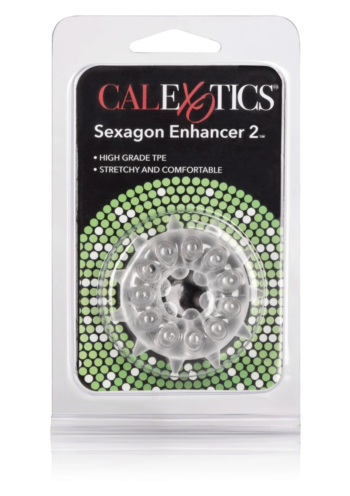 Anel peniano Sexagon Enhancer 2 – transparente | Calexotics
