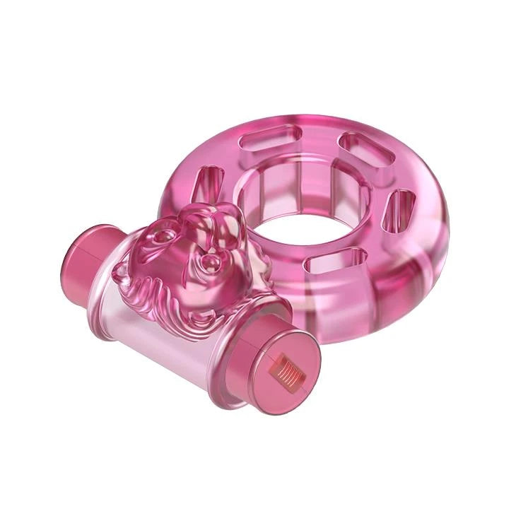 Anello fallico Bear – vibrante, rosa BI-010084A | Baile