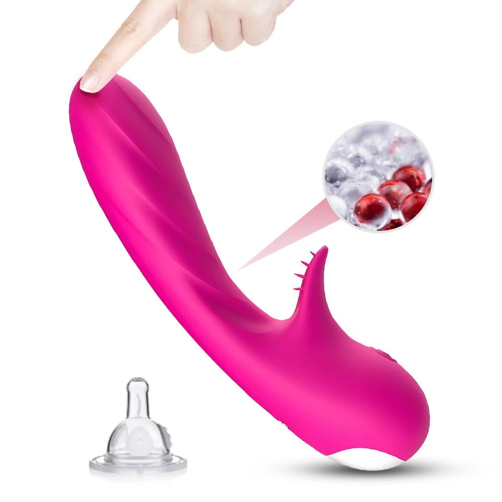 Rabbit vibrátor Romance 9 funkció – újratölthető, fukszia | Favorites