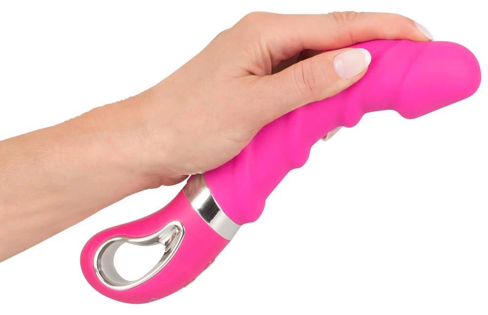 Klassischer Vibrator 12 Funktionen – wiederaufladbar, mit Wärmefunktion, rosa | Sweet Smile