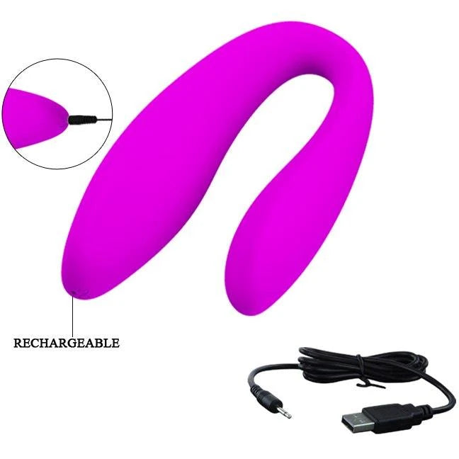 Stimulateur clitoridien Letitia 10 fonctions – avec télécommande, rechargeable, fuchsia | Pretty Love