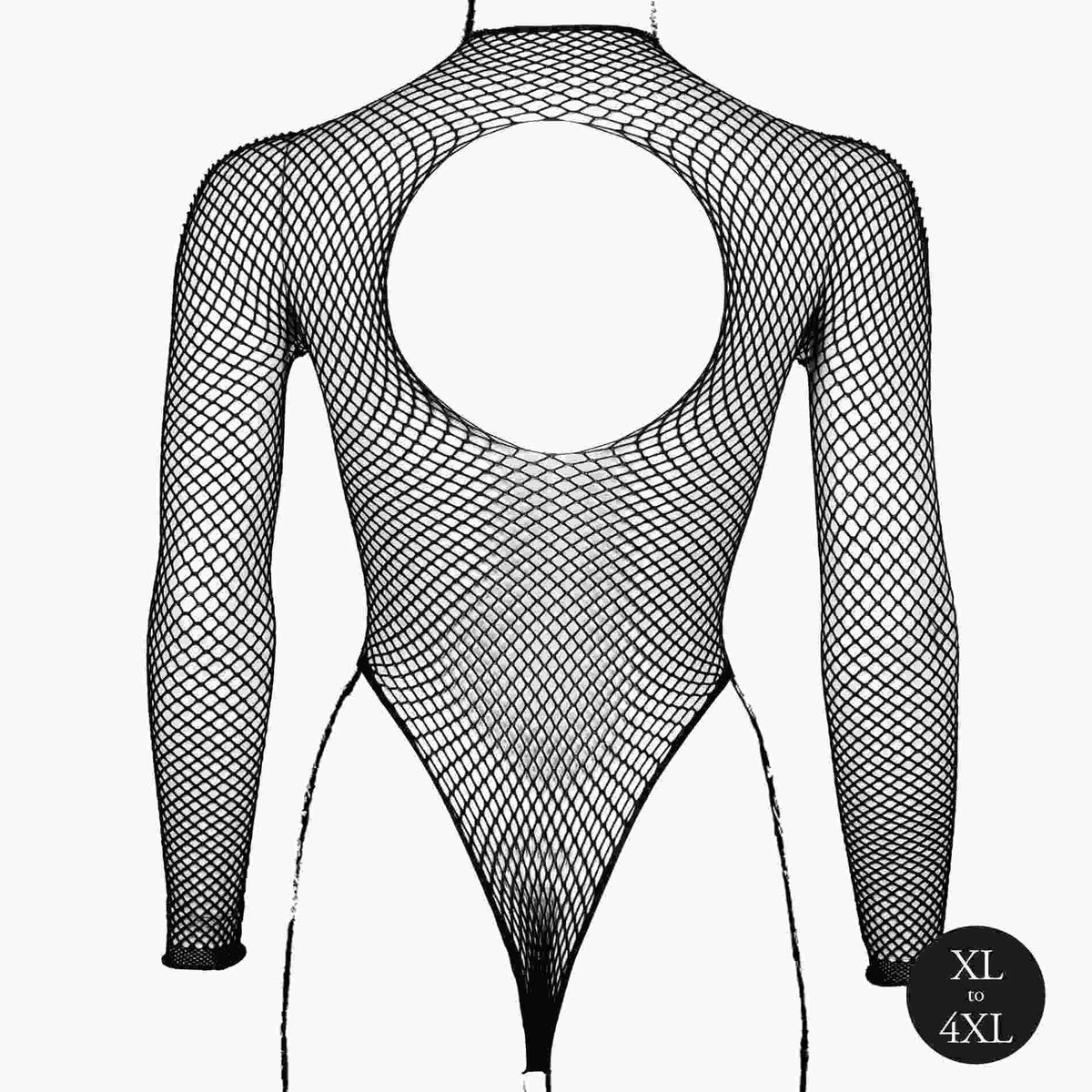 Body Structure and Turtle Neck Queen – tamanhos grandes, preto | Le Désir