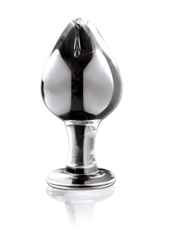 Plug anale No 25 9 cm – in vetro, trasparente | Icicles