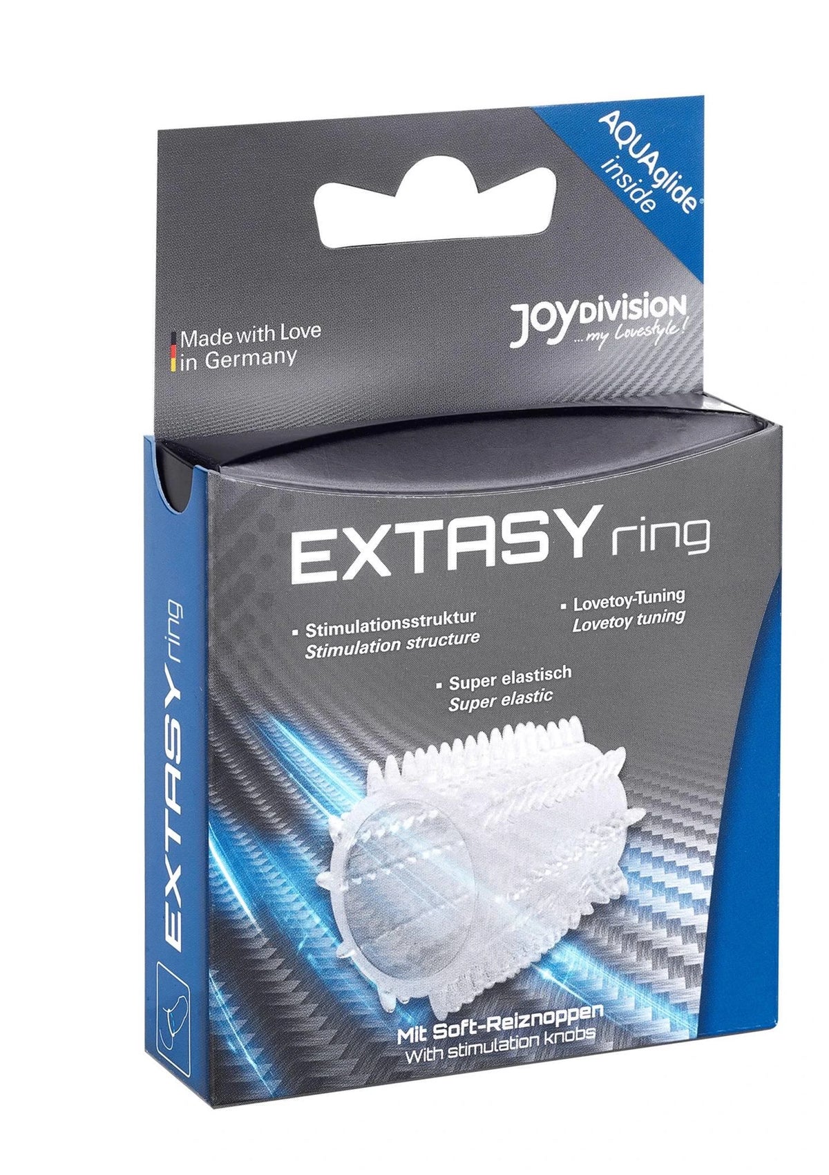 Guaina per il pene Extasy – cava, trasparente | JoyDivision