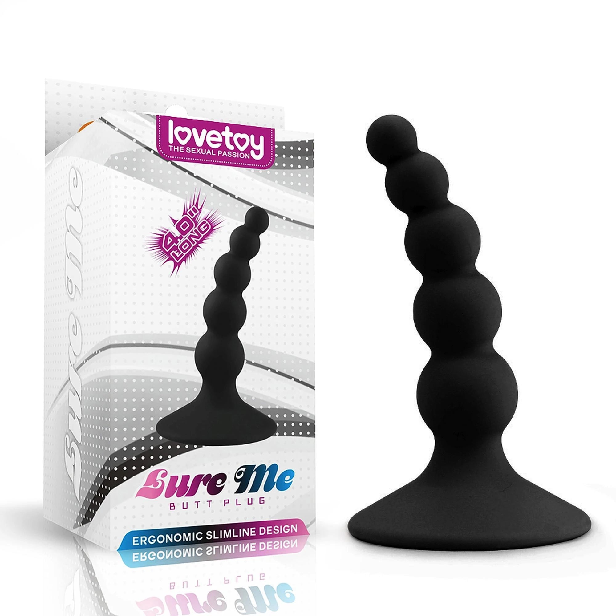 Lure me Plug Anal Perlé Noir