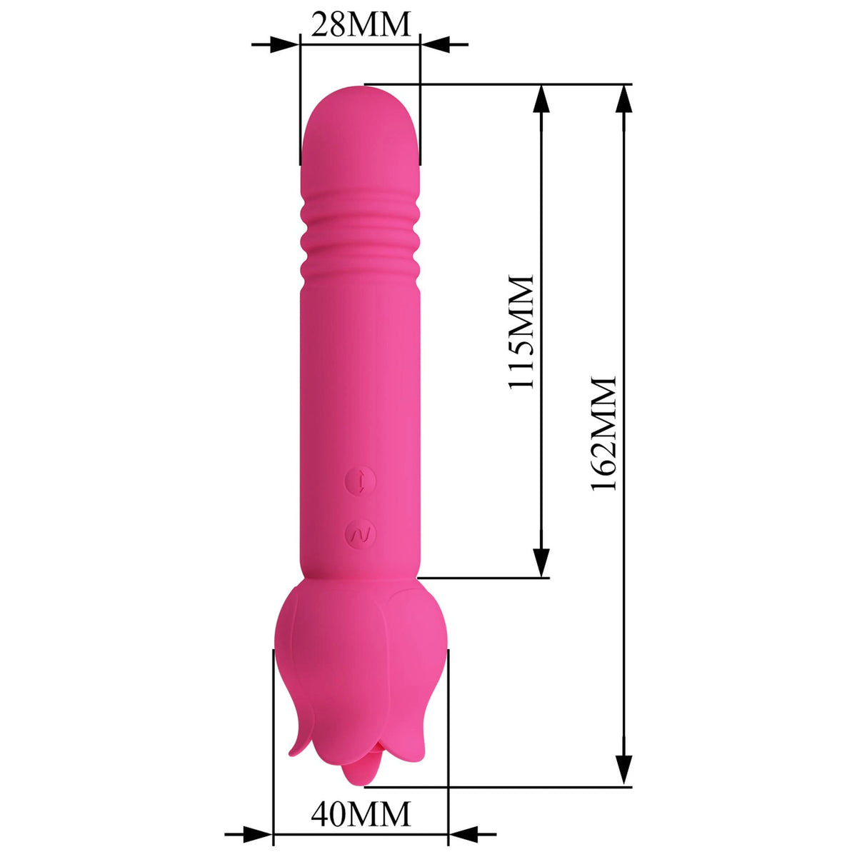 Stimolatore clitorideo Chaley End – doppio, rosa | Pretty Love