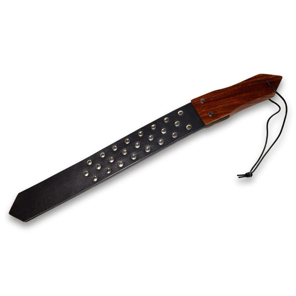 Pagaie cloutée Prowler RED en cuir et bois