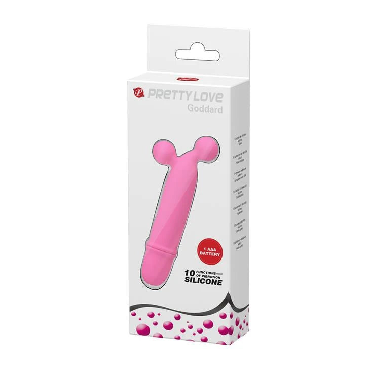 Mini vibromasseur Goddard 10 fonctions – fuchsia | Pretty Love