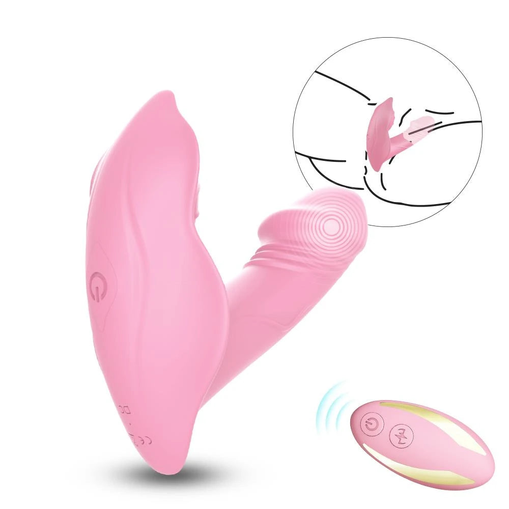 Vibromasseur point G Whistle 9 fonctions – avec télécommande, rechargeable, rose | Favorites