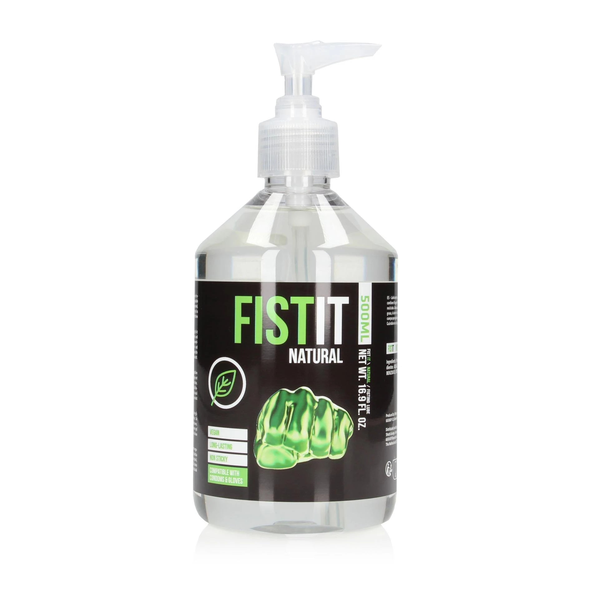 Lubrifiant Naturel à Base d'Eau - 17 fl oz / 500 ml - Pompe