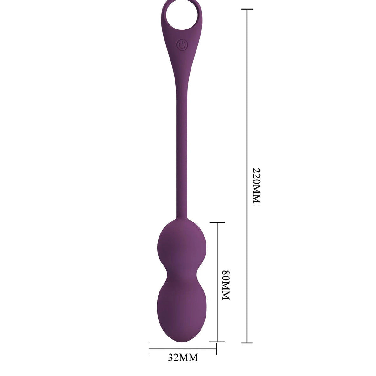 Bolas de Kegel Elvira Mobile distance 12 funciones – control por app, recargable, ciruela | Pretty Love