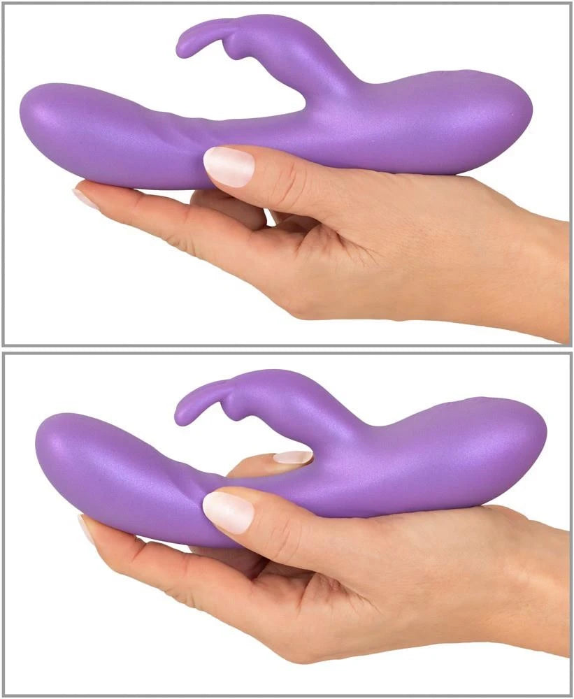 Rabbit vibrator 18.3 cm – rechargeable, purple | Sweet Smile