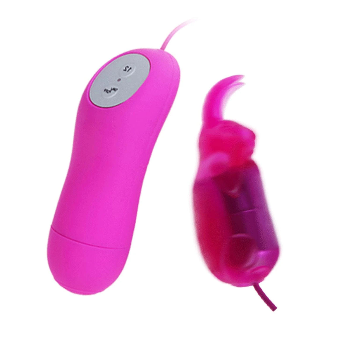 Mini vibromasseur Cute 12 fonctions – avec télécommande, fuchsia BI-014195 | Baile