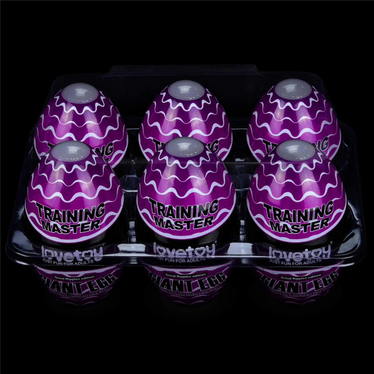 Masturbatore Giant Grind Ripples 13 cm – vibrante, viola | Lovetoy