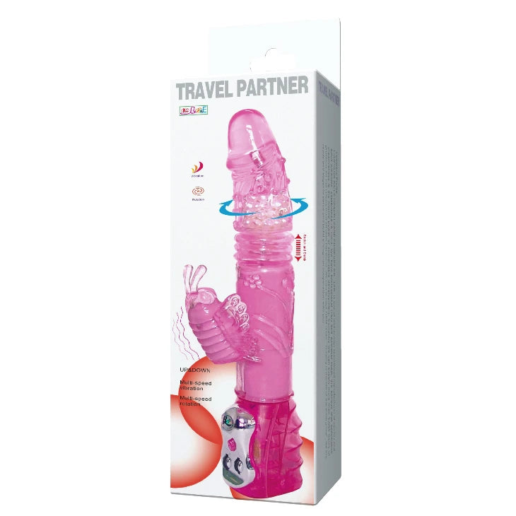Vibromasseur rabbit Travel Partner – à va-et-vient, rotatif | Baile