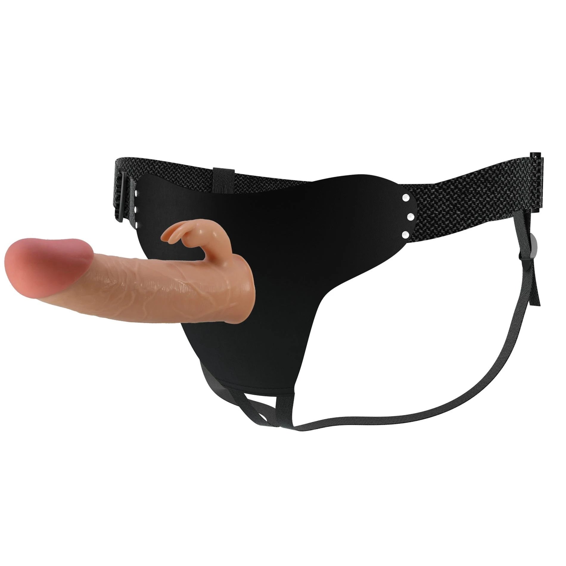 PRETTY LOVE - Mavis Flesh, Universal Strap-On Harness, 7.4'' TPR Dildo