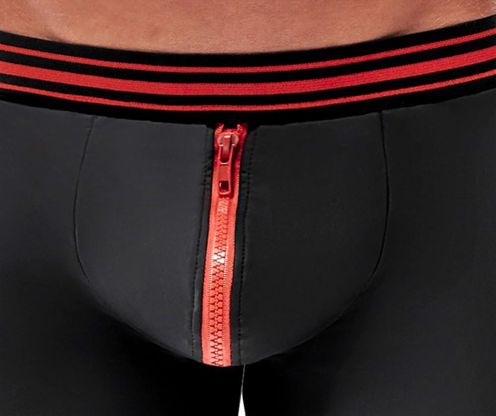 Caleçon boxeur homme noir/rouge M