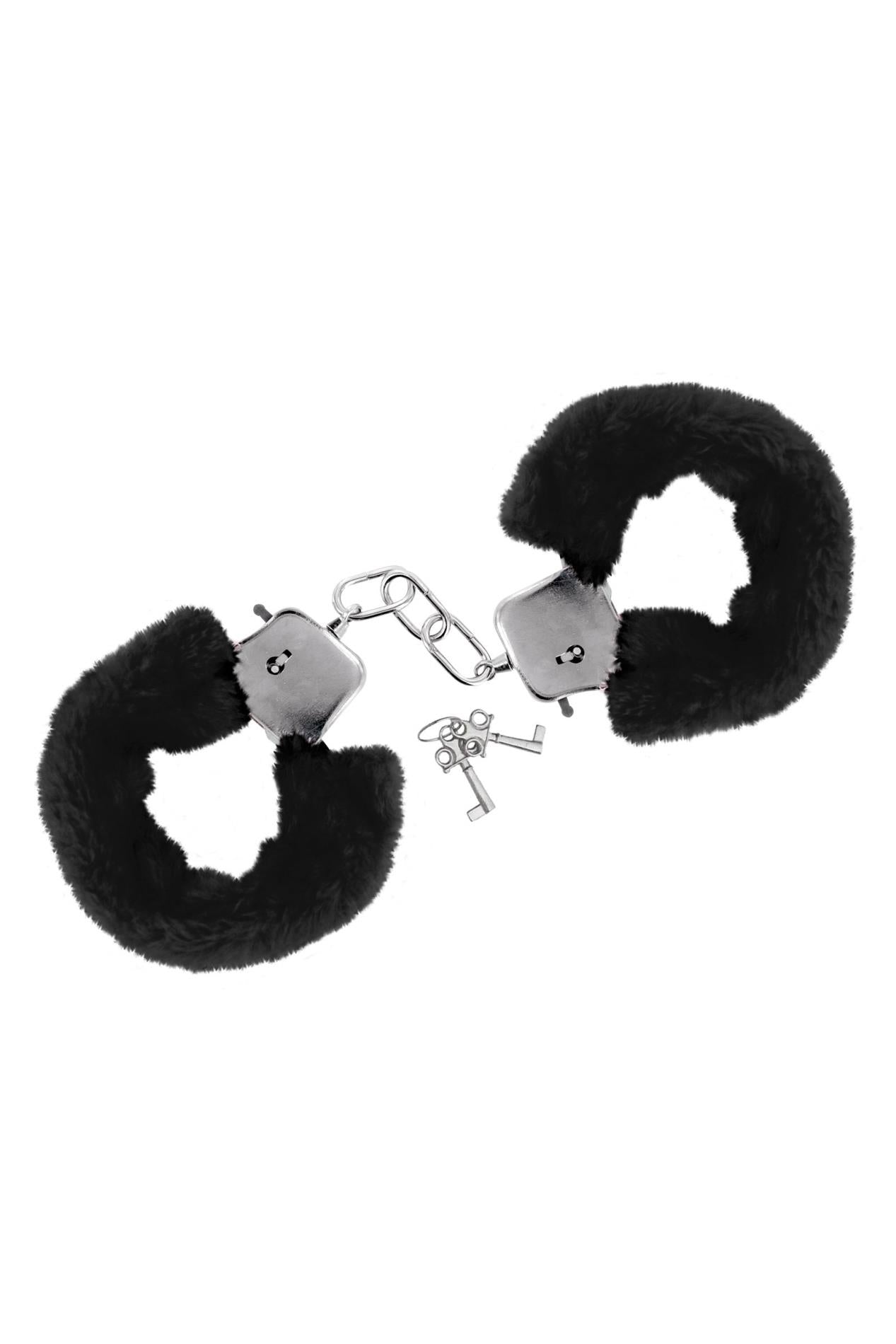 MENOTTES NOIRES EN CUIR