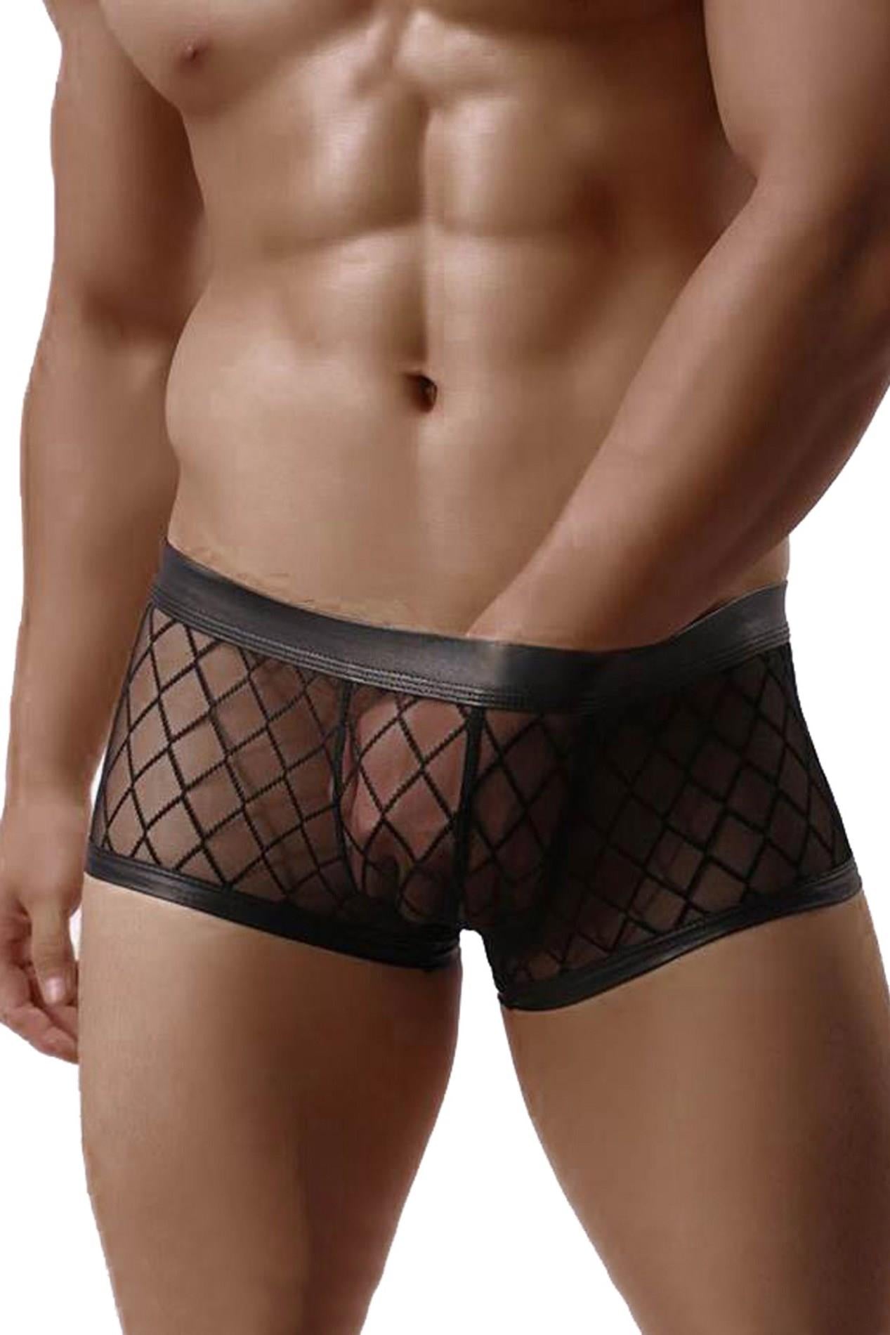 BOXER POUR HOMMES MP056 NOIR (Taille: S)