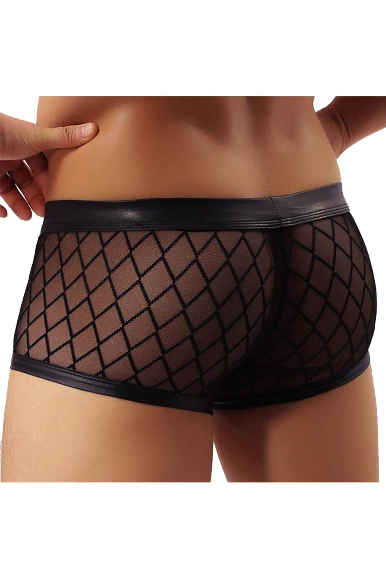 BOXER POUR HOMMES MP056 NOIR (Taille: S)