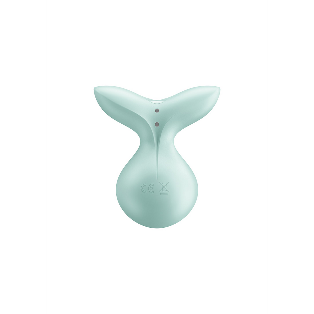 Vibrador clásico Viva Vulva 3 Lay 7.5 cm – verde | Satisfyer