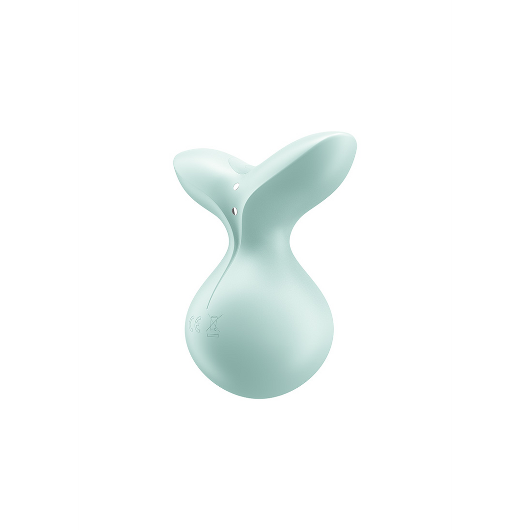 Vibrador clásico Viva Vulva 3 Lay 7.5 cm – verde | Satisfyer