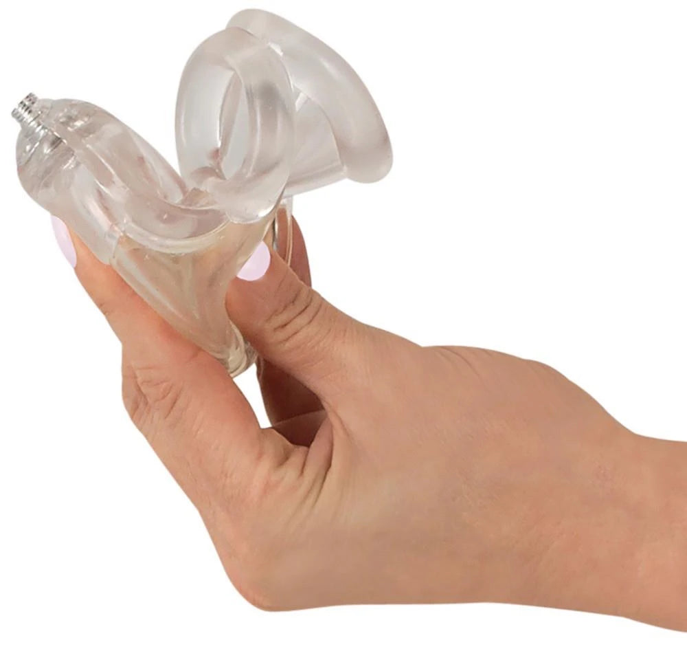 Gaine de pénis Piss Play – creuse, transparente