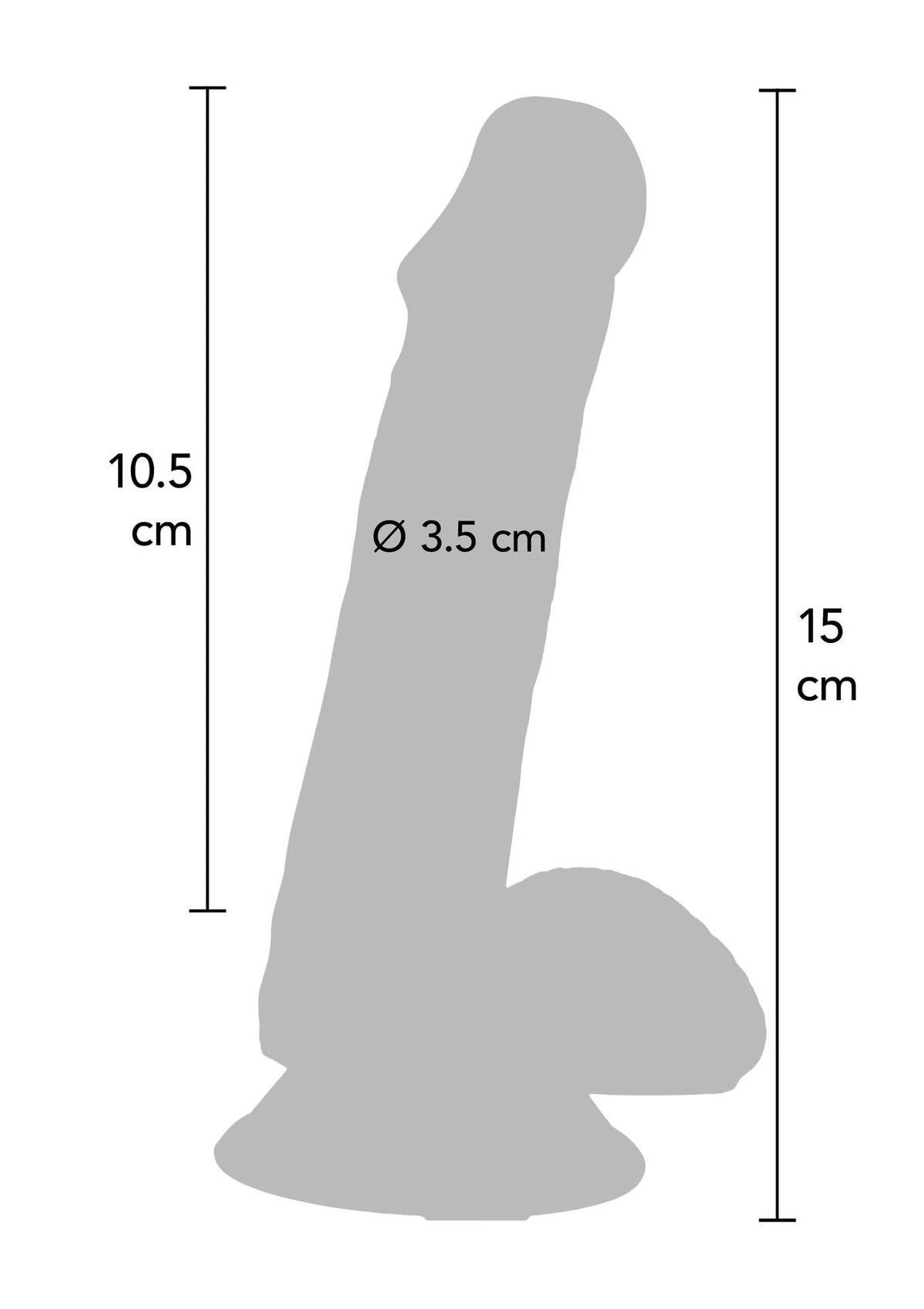 Dildo realista Happy Dicks – com ventosa 30-10180-X-PINK | ToyJoy