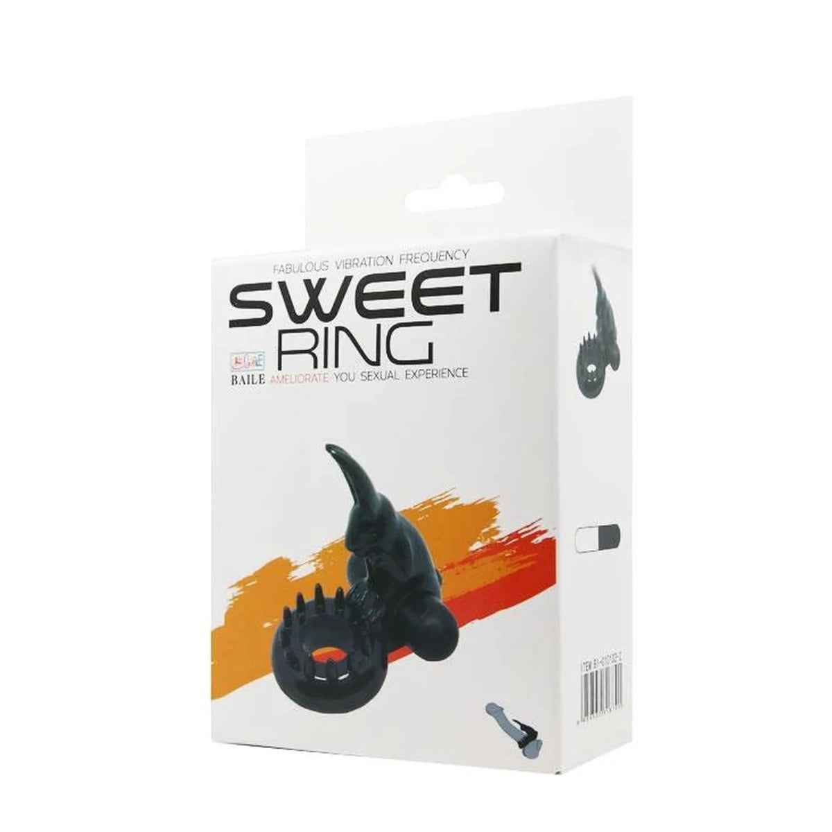 Anel peniano – vibratório, preto BI-010132-2 | Baile