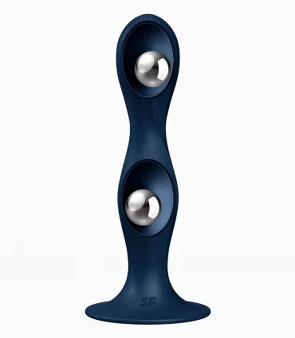 Gode – avec ventouse, double, bleu | Satisfyer