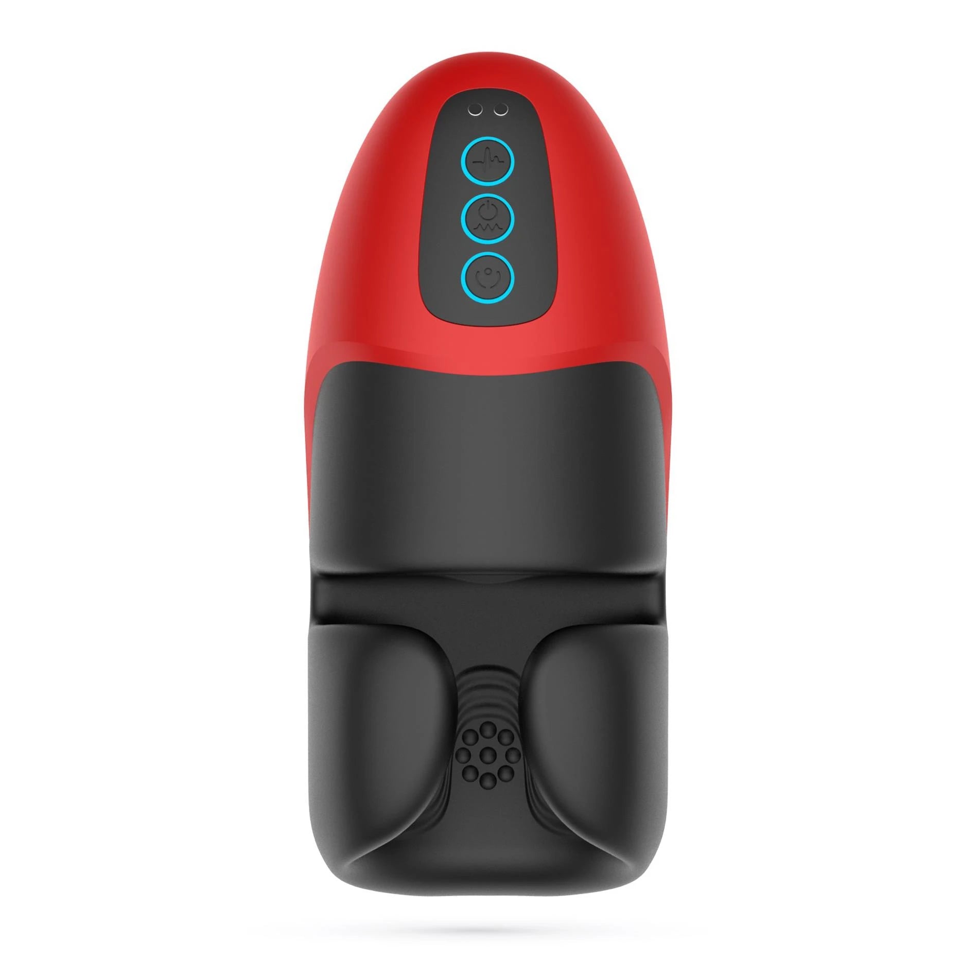 Pancho - Rechargeable Masturbator with Pressure - Red/Black