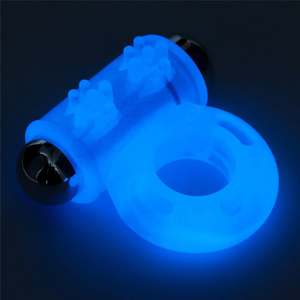 Anillo para el pene Lumino Play – vibrador, azul 10-LV343215 | Lovetoy