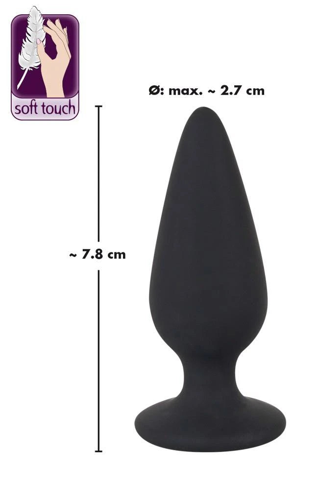 Analplug Heavy 7.8 cm – schwarz | Black Velvets