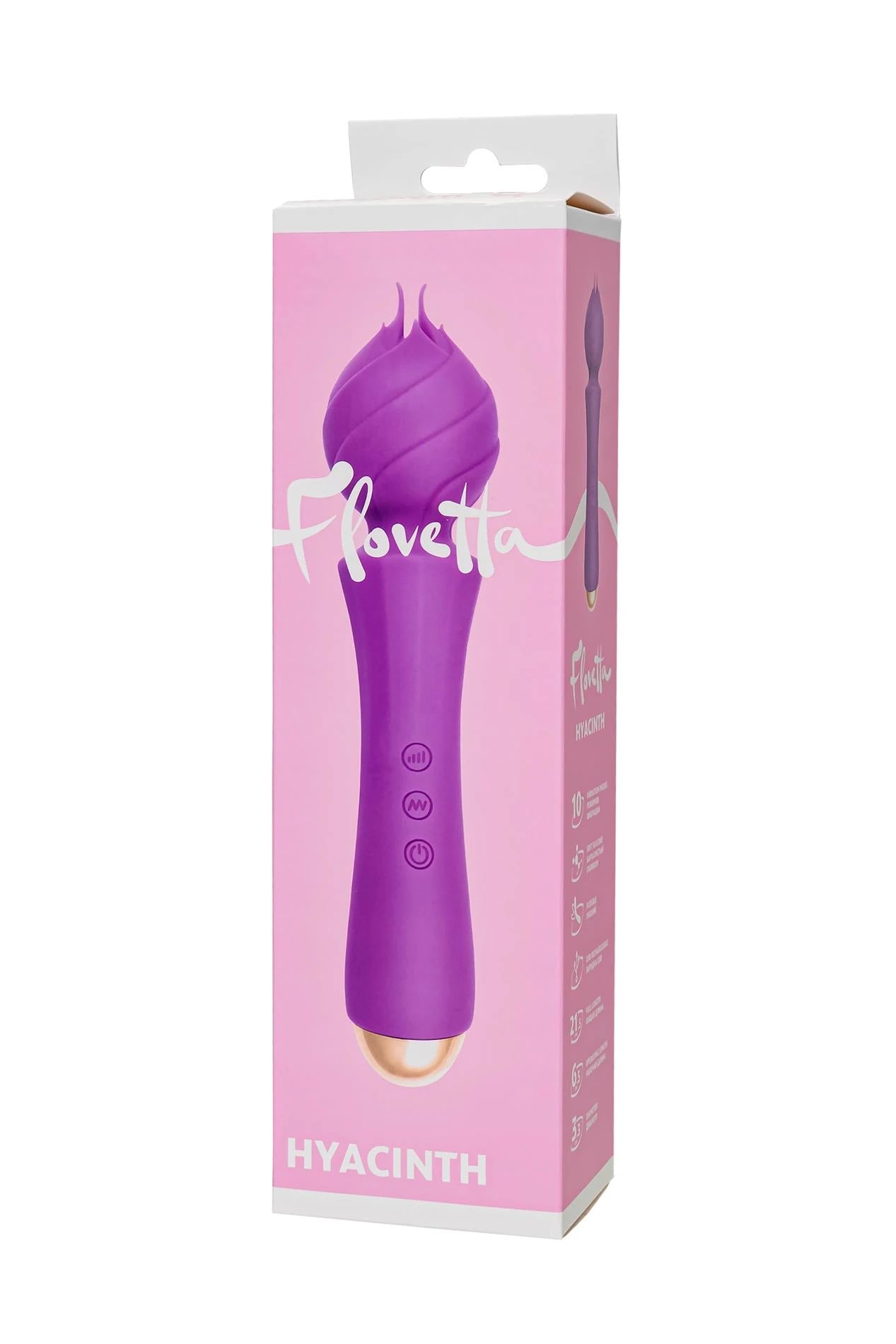 Vibromasseur Flovetta de Toyfa HYACINTH, silicone, violet, 21,5 cm