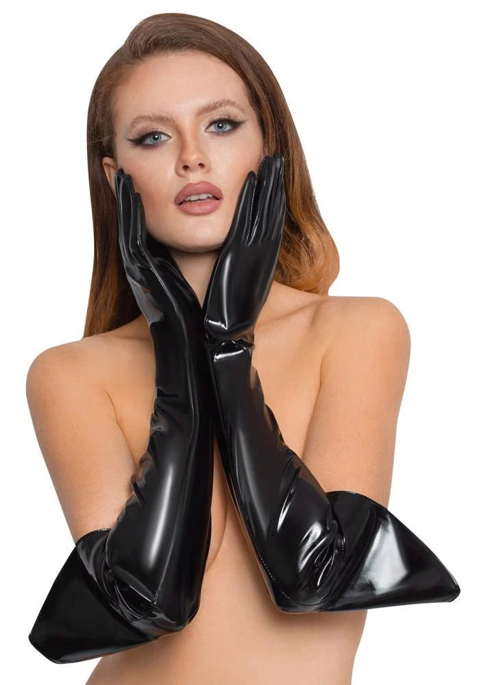 Fetish wear – wetlook, long, black 28701261032 | Black Level