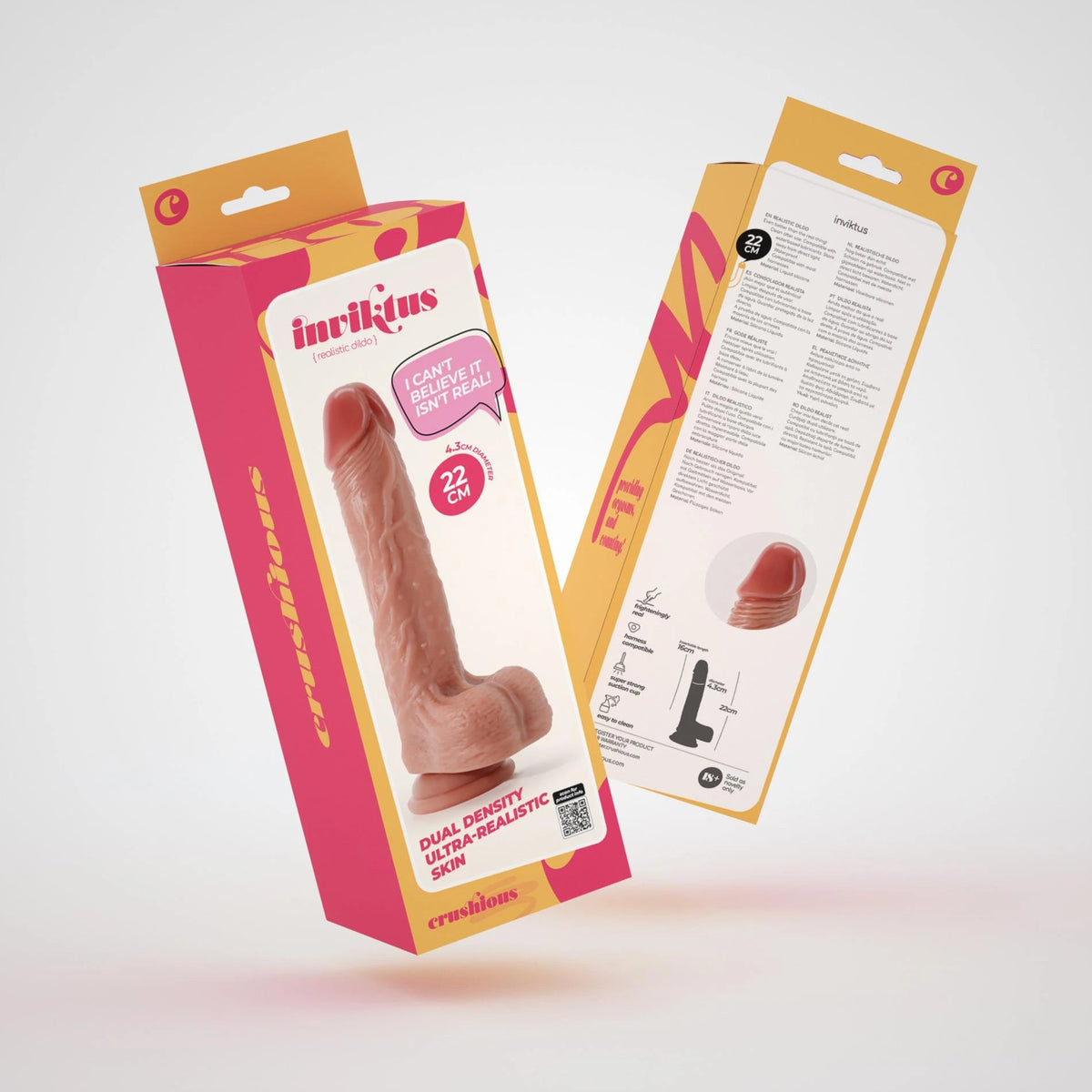 Realistic dildo Inviktus – with suction cup, nude EX24673 | Crushious