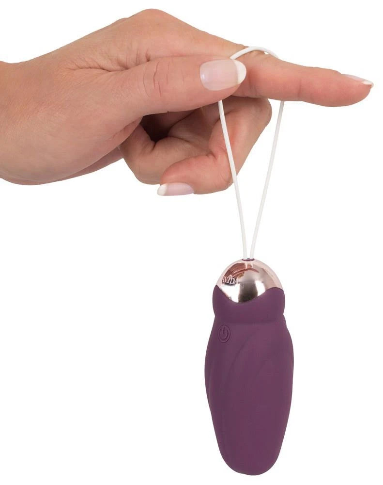 Huevo vibrador 8 funciones – rotatorio, morado | JAVIDA