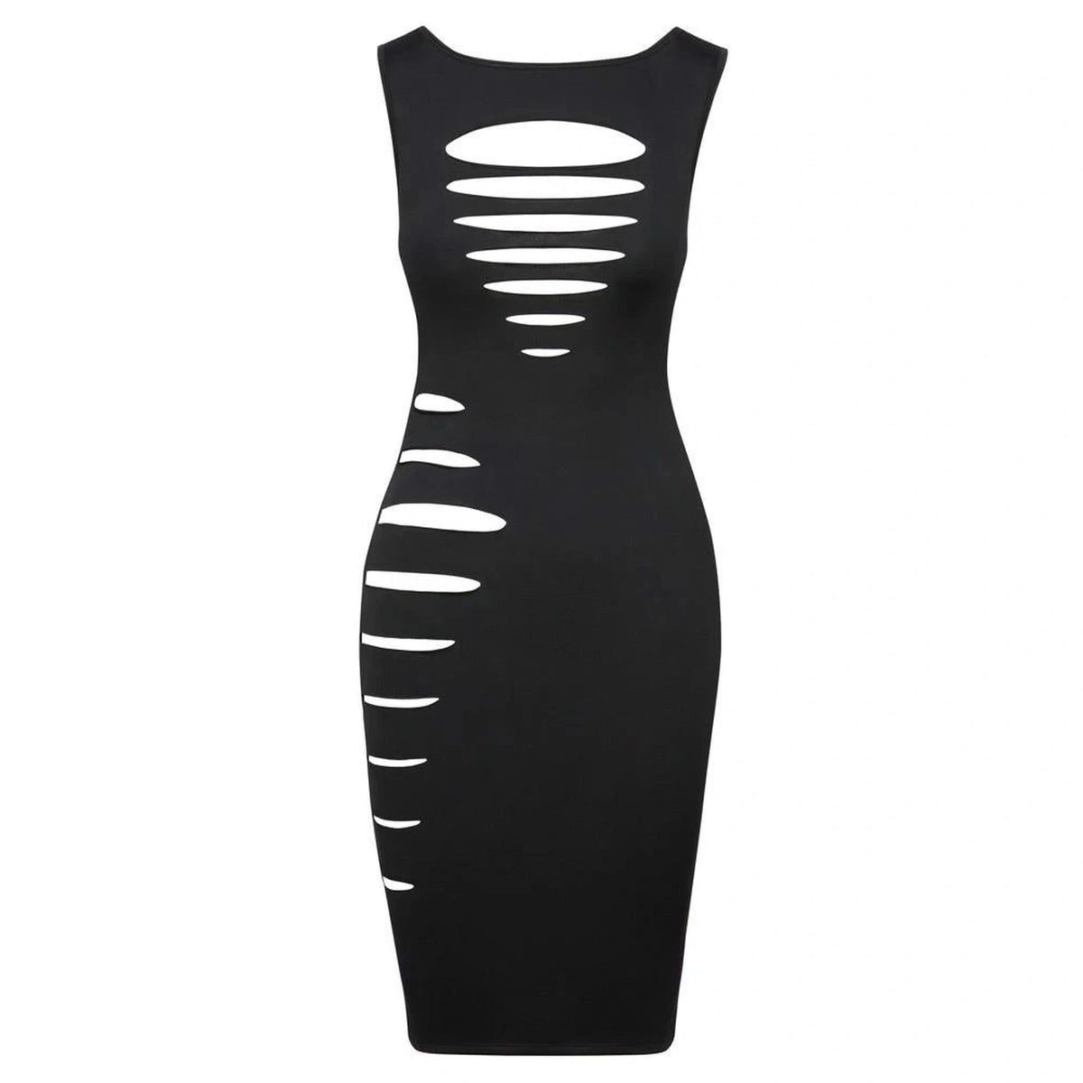 Vestido – com aberturas, preto | Cottelli PARTY