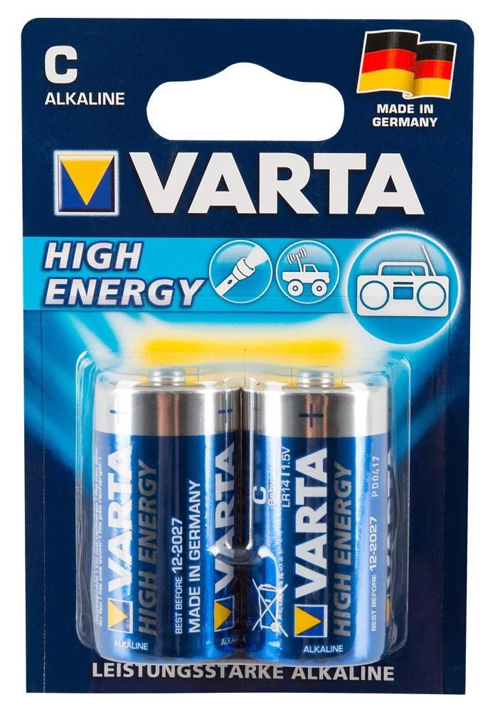 2 piles C Varta