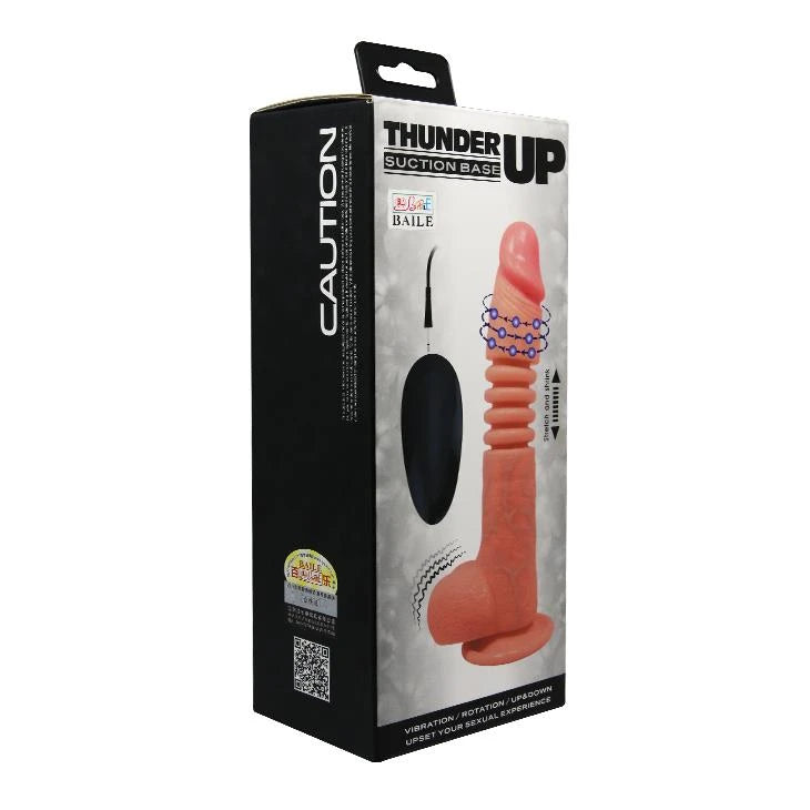 Vibratore realistico Thunder – con telecomando, in cyberskin, nude | Baile