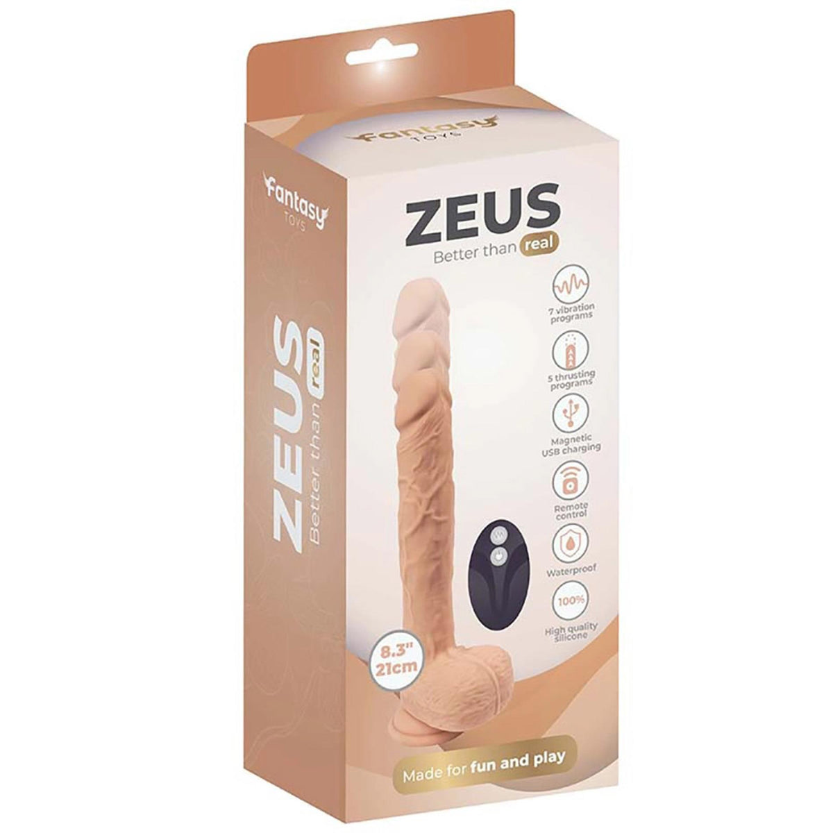 Dildo realistico Zeus better than 7 funzioni – ricaricabile, con ventosa, nude | Fantasy