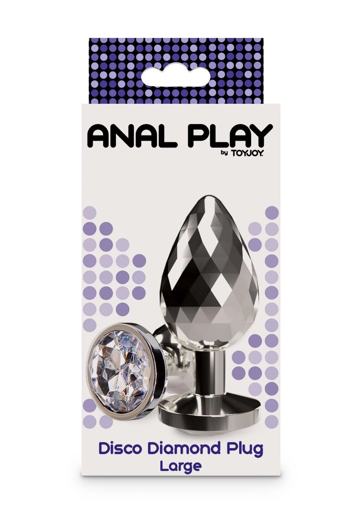 Plug anal Disco – com joia, prateado | ToyJoy