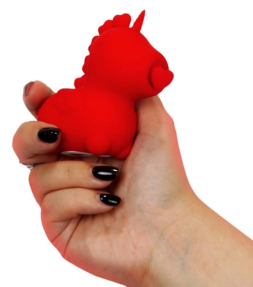 Clitoral stimulator Cupids Beau 10 functions – rechargeable, red | Unihorn