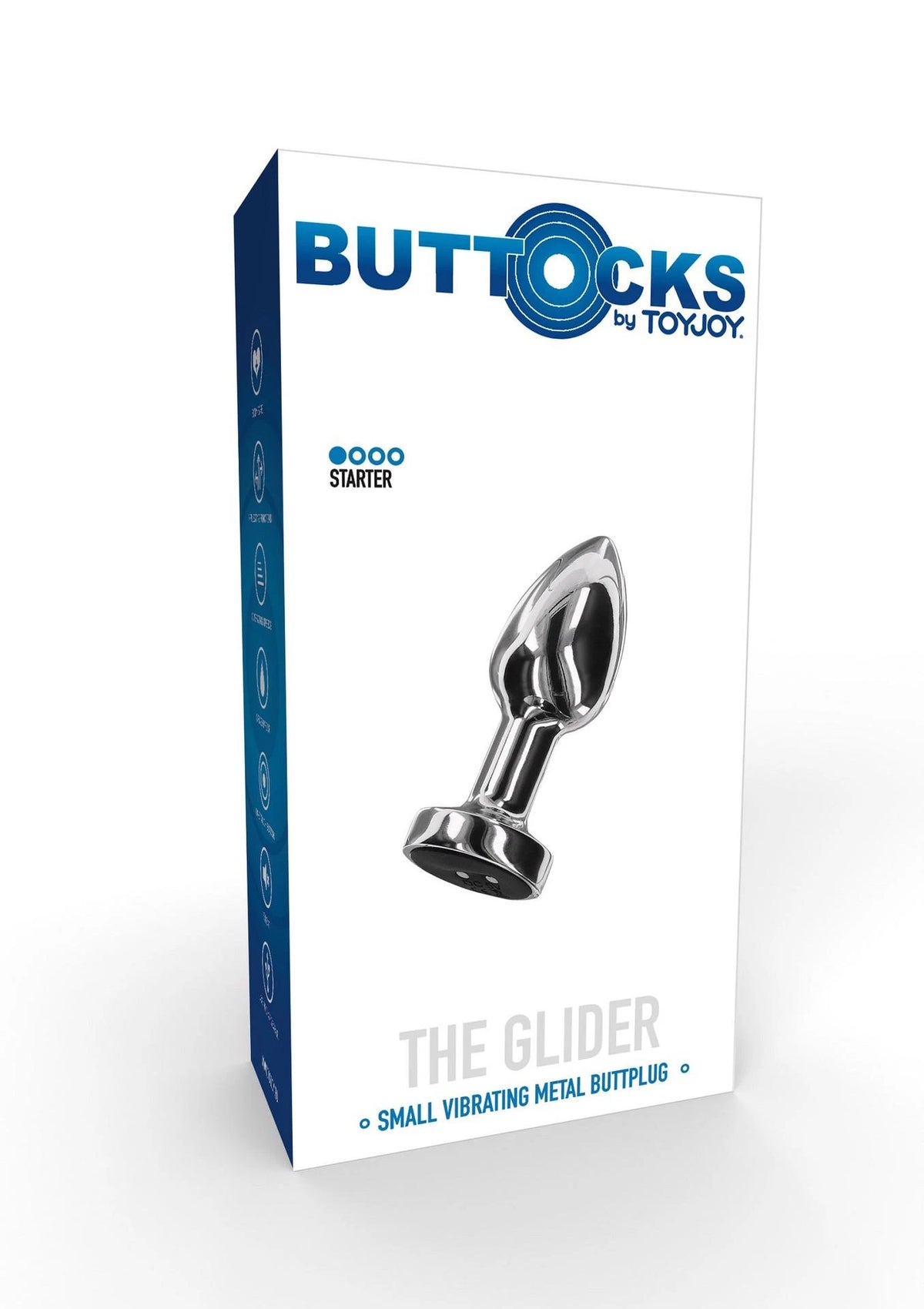 Analplug Buttplug 3 Stufen – vibrierend, wiederaufladbar, silber 30-10055-X-SILVER | ToyJoy