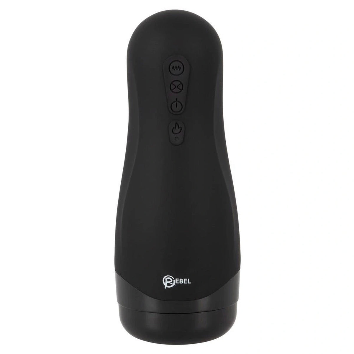 Masturbator 3 functions – rechargeable, black 26 cm | Rebel