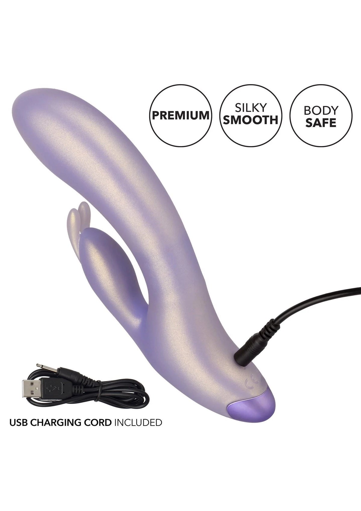 Vibrador rabbit 12 funciones – recargable, morado | Calexotics