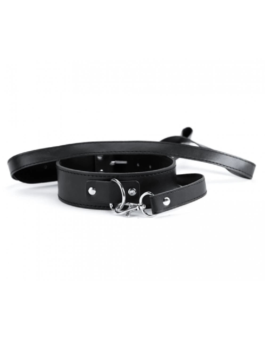Costrizione bondage Collar And Leash – nera | Argus